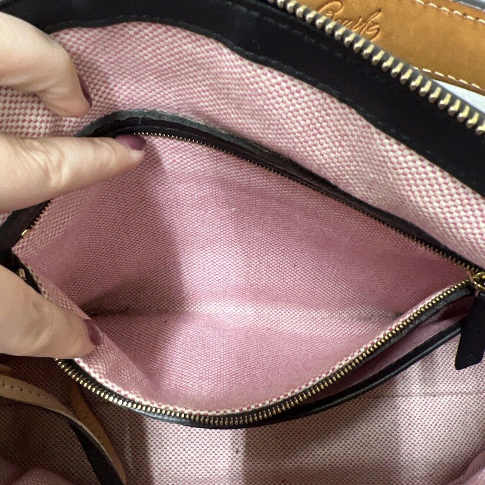 Dooney & Bourke Portofino? Pebble Leather Black Shoulder Bag FS Benefits Charity - Picture 12 of 15